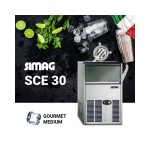 Παγομηχανή με σύστημα ψεκασμού & παγάκι Gourmet 31Kg SCE 30